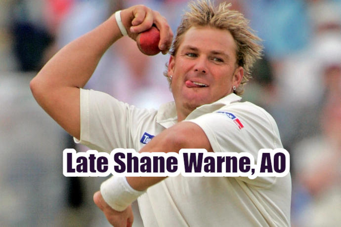 Among 2022 Queens' Birthday Honours Shane Warne AO