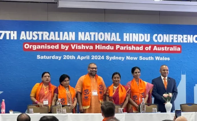 VHP Australia State Presidents with Swami ji