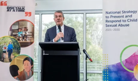 AG Hon. Mark Dreyfus KC launching My Superhero Voice at Tatterson Pavilion Keysborough on 26 Sept 2024