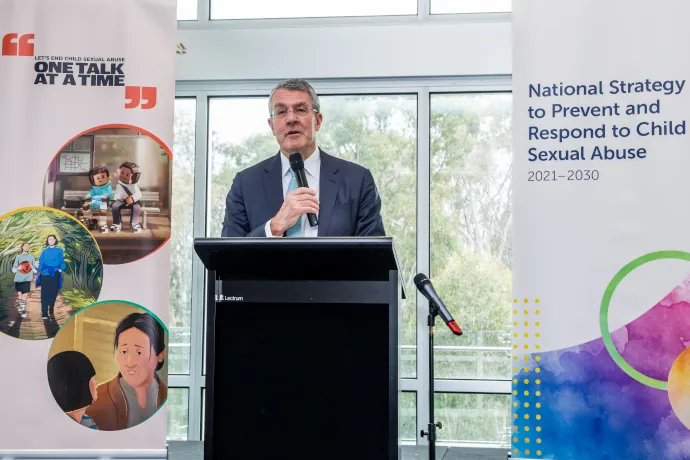 AG Hon. Mark Dreyfus KC launching My Superhero Voice at Tatterson Pavilion Keysborough on 26 Sept 2024